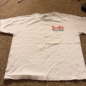 Jack by BB Dakota White Tee with Red and Green Logo